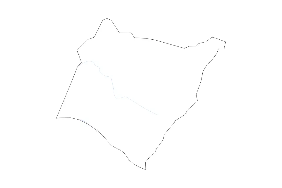 Outline map of Williamsburg County, South Carolina with subdivision borders and rivers.