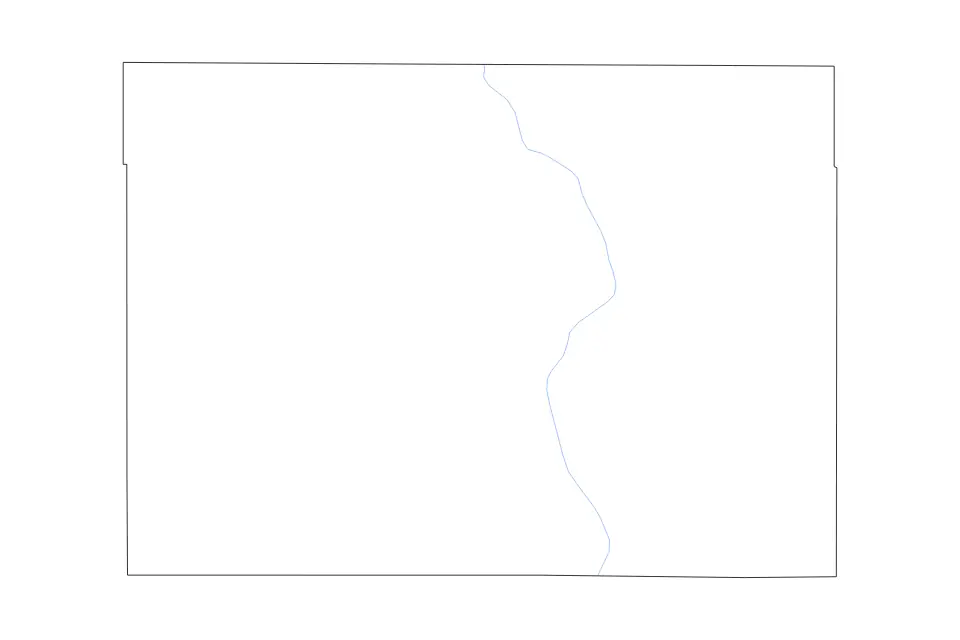 Carte de Beadle, South Dakota de type contour et rivières pour Amérique du Nord, montrant contour et rivières avec des limites nettes.