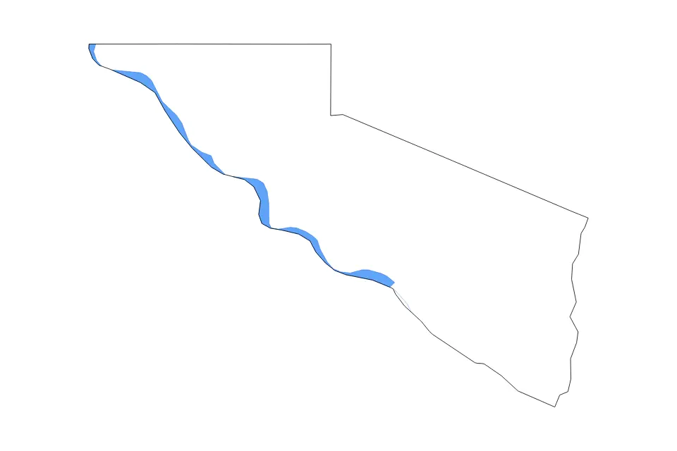 Mapa de Charles Mix, South Dakota de tipo contorno, lagos y ríos para América del Norte, con contorno, lagos y ríos con elementos de agua como Lake Francis Case.