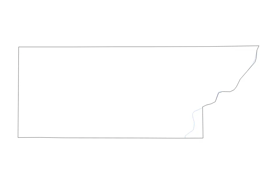 Mapa de Custer, South Dakota de tipo contorno y ríos para América del Norte, con contorno y ríos con límites limpios.
