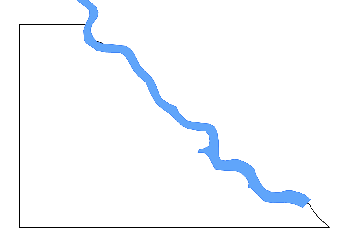 Mapa de contorno de Gregory, South Dakota con lagos.