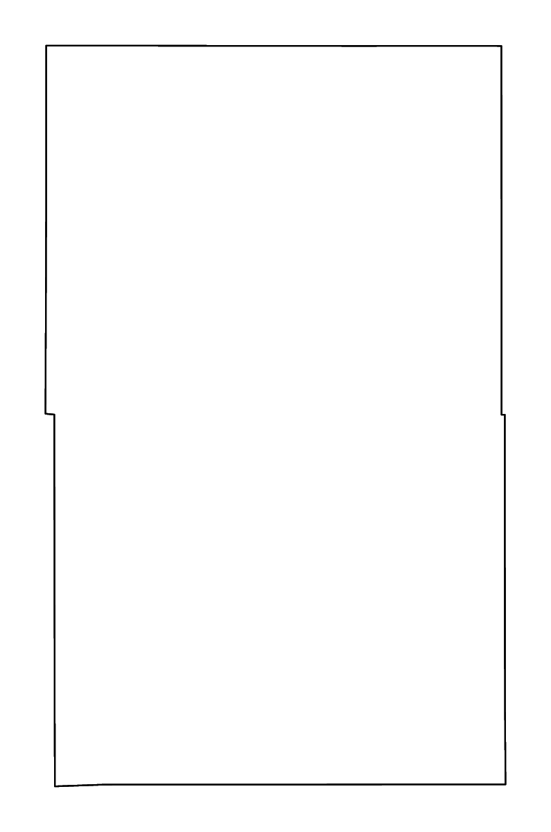 Mapa de contorno de Hand, South Dakota con ríos.