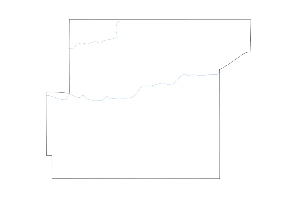Mapa de Jackson, South Dakota de tipo contorno y ríos para América del Norte, con contorno y ríos con límites limpios.