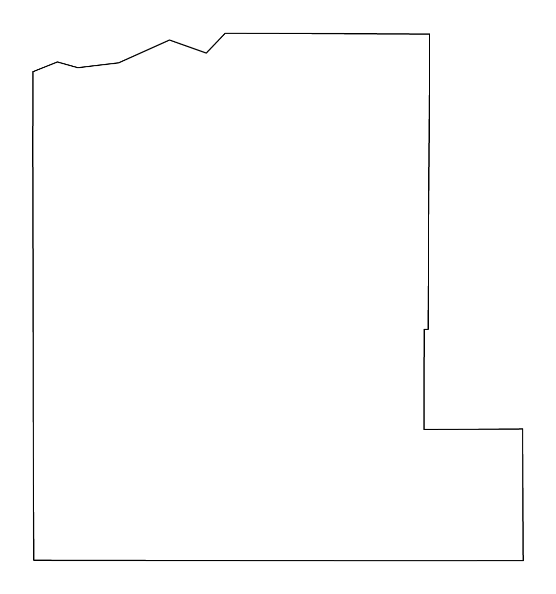 Mapa de contorno de Lawrence, South Dakota.