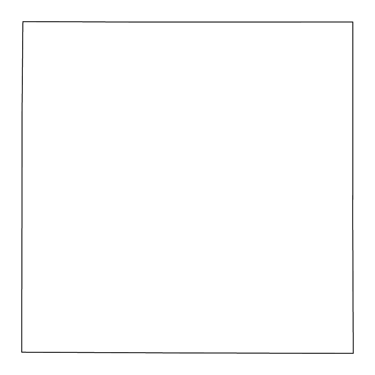 Outline map of Miner County, South Dakota with rivers.