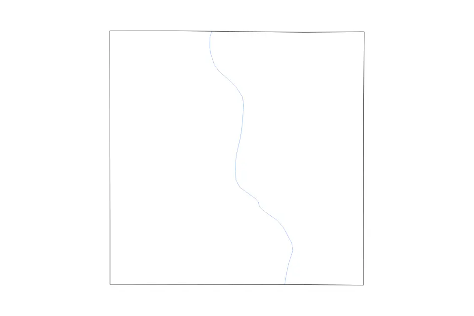 Mapa de Sanborn, South Dakota de tipo contorno y ríos para América del Norte, con contorno y ríos con límites limpios.