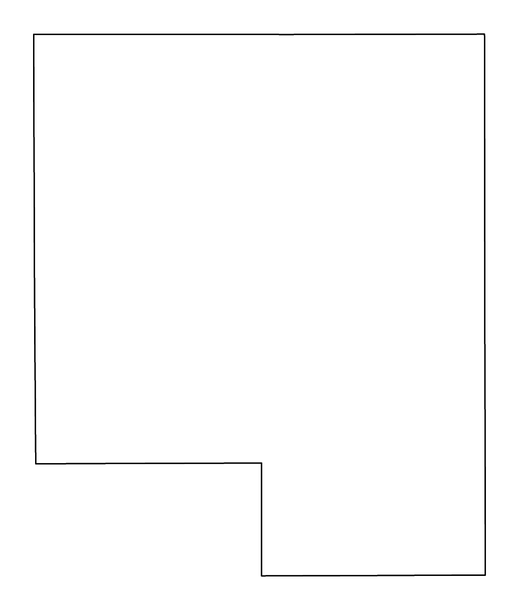 Mapa de contorno de Turner, South Dakota con ríos.