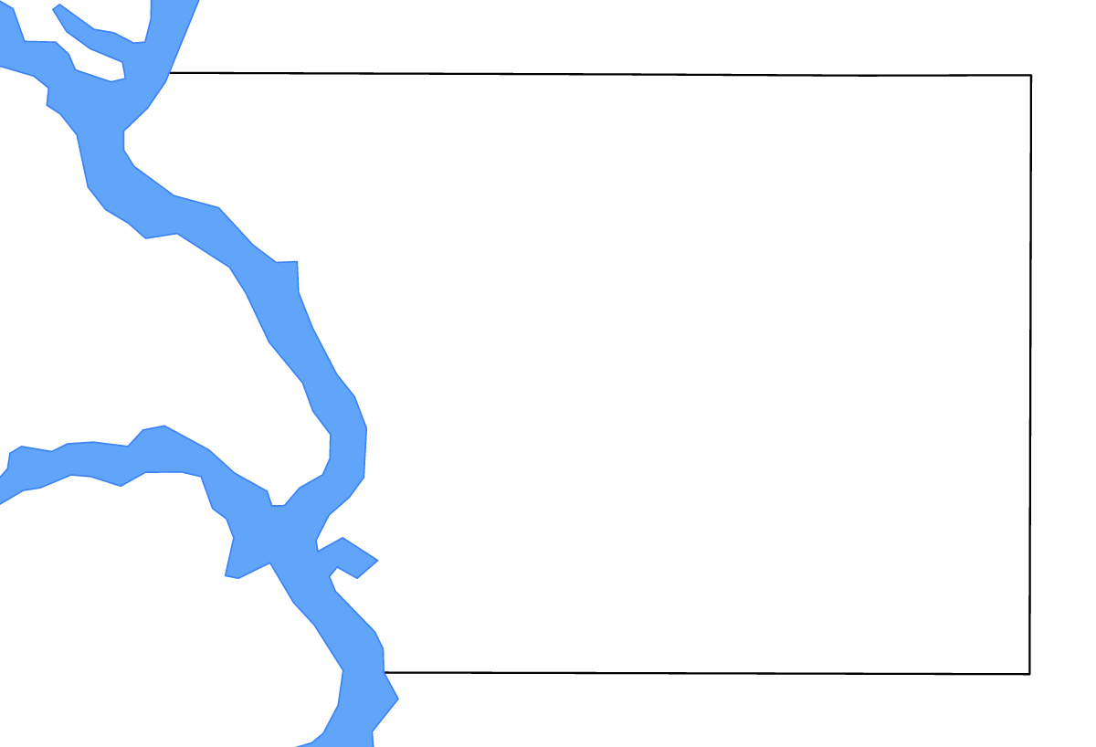 Mapa de contorno de Walworth, South Dakota con lagos y ríos.