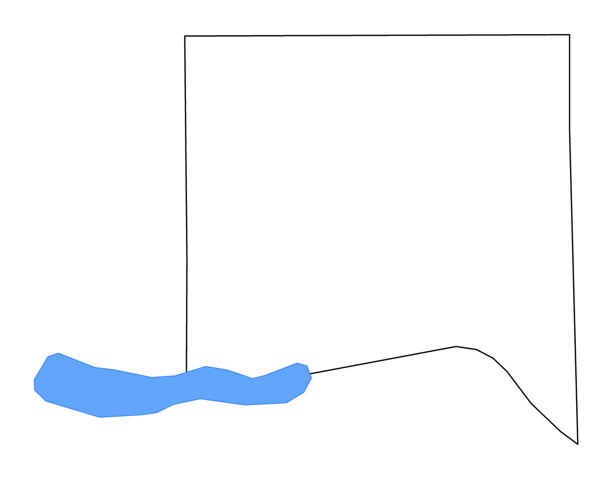 Mapa de contorno de Yankton, South Dakota con lagos y ríos.