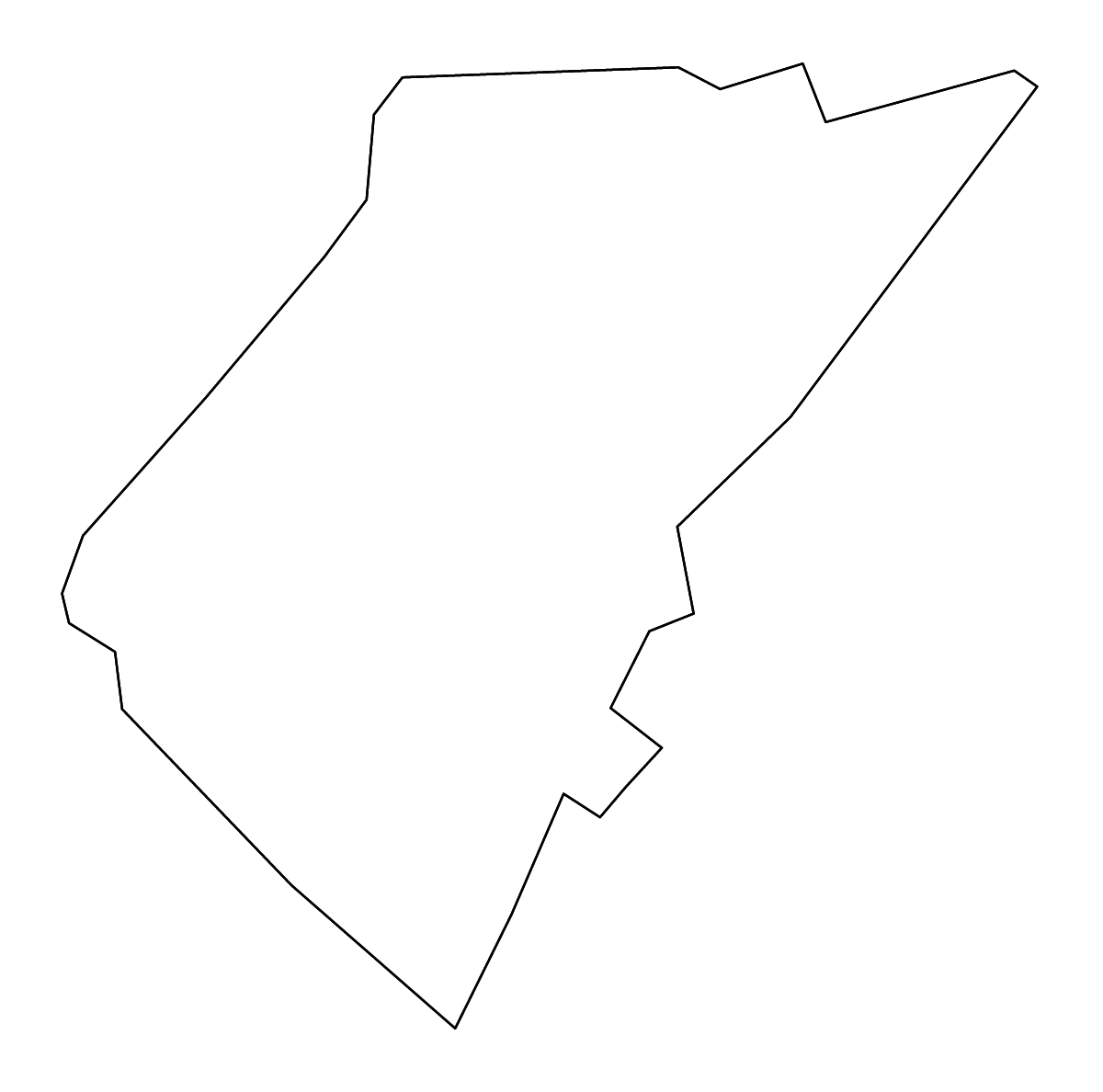 Carte de contour de Bledsoe, Tennessee avec rivières.