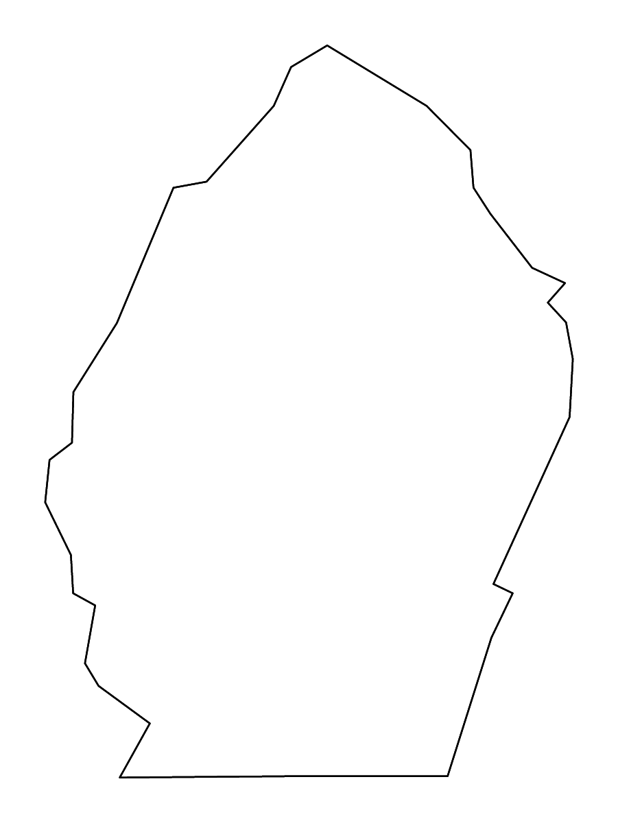 Mapa de contorno de Bradley, Tennessee con ríos.