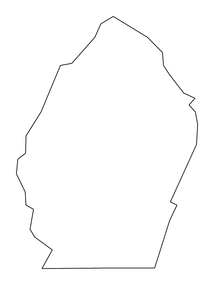 Mapa de contorno de Bradley, Tennessee con ríos.