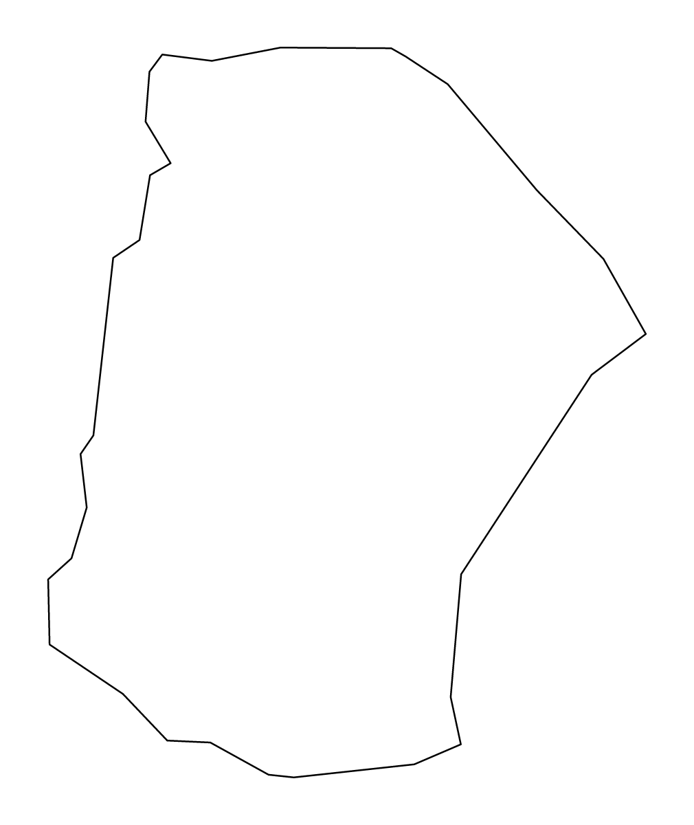 Carte de contour de Cannon, Tennessee.
