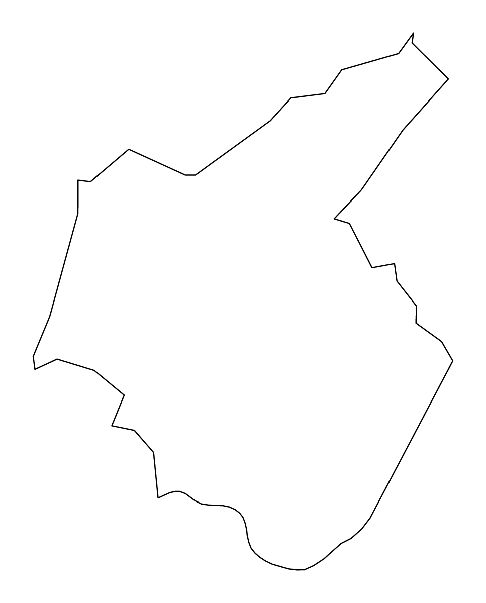 Mapa de contorno de Carter, Tennessee.