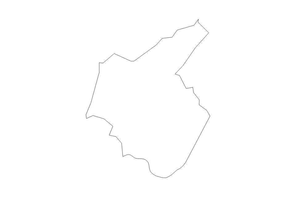 Mapa de Carter, Tennessee de tipo contorno para América del Norte, con contorno con límites limpios.