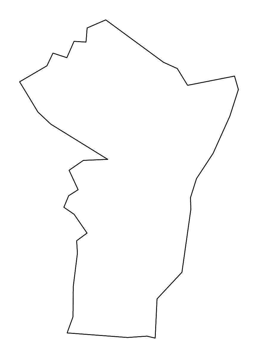 Mapa de contorno de Cheatham, Tennessee con ríos.
