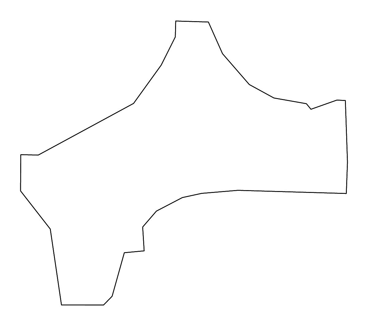 Carte de contour de Chester, Tennessee avec rivières.