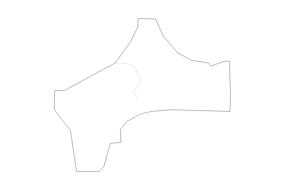 Mapa de Chester, Tennessee de tipo contorno y ríos para América del Norte, con contorno y ríos con límites limpios.