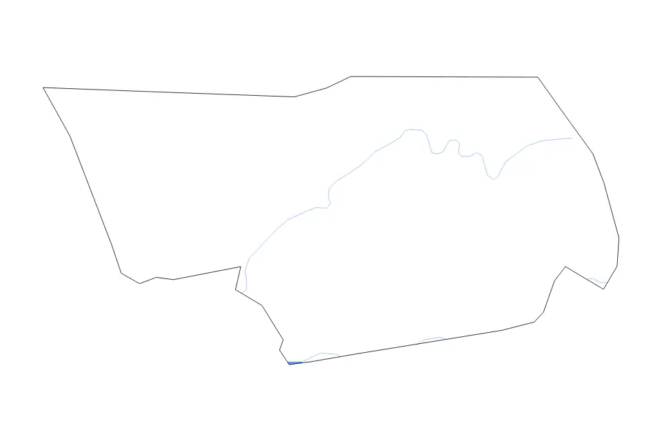 Carte de Claiborne, Tennessee de type contour, lacs et rivières pour Amérique du Nord, montrant contour, lacs et rivières avec des éléments hydrographiques comme Norris Lake.