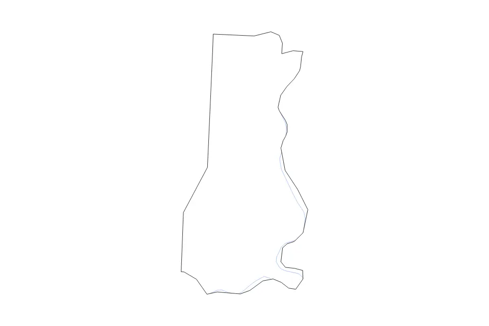 Carte de Decatur, Tennessee de type contour et rivières pour Amérique du Nord, montrant contour et rivières avec des limites nettes.