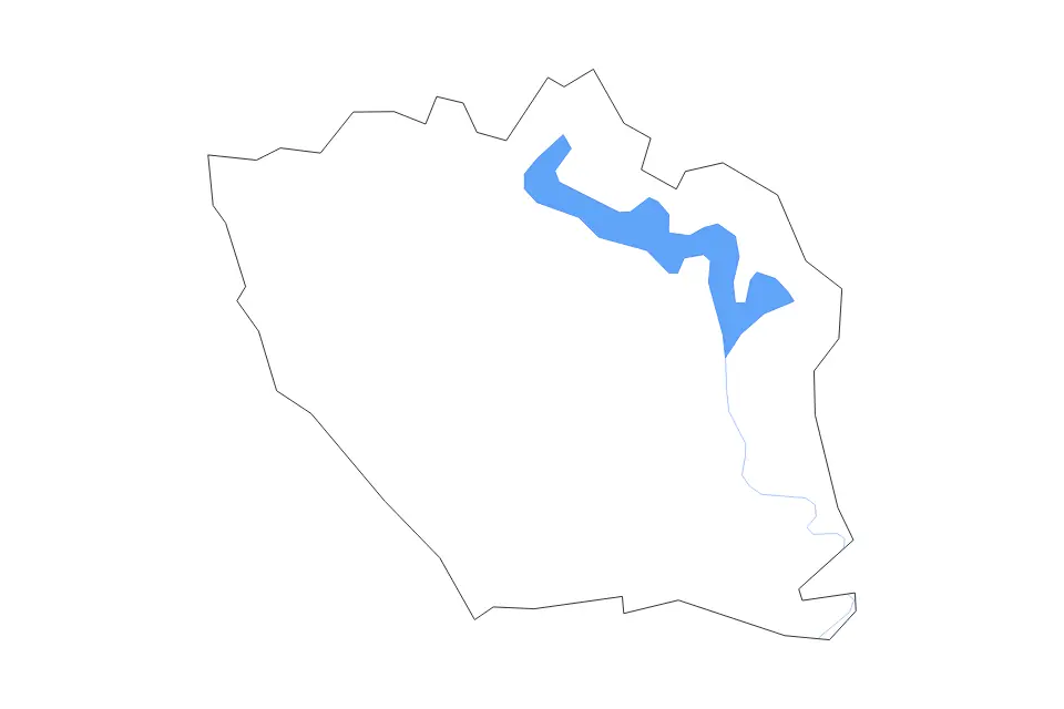 Mapa de DeKalb, Tennessee de tipo contorno, lagos y ríos para América del Norte, con contorno, lagos y ríos con elementos de agua como Center Hill Lake.