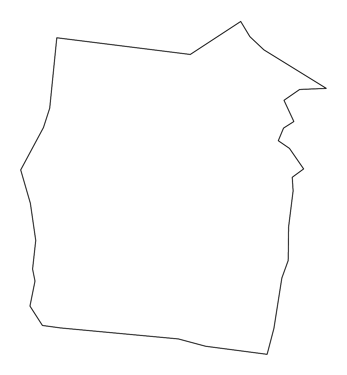 Mapa de contorno de Dickson, Tennessee con ríos.