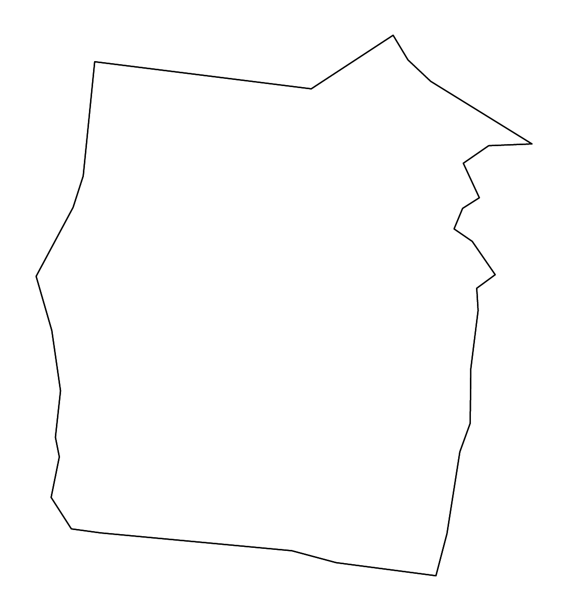 Carte de contour de Dickson, Tennessee avec rivières.