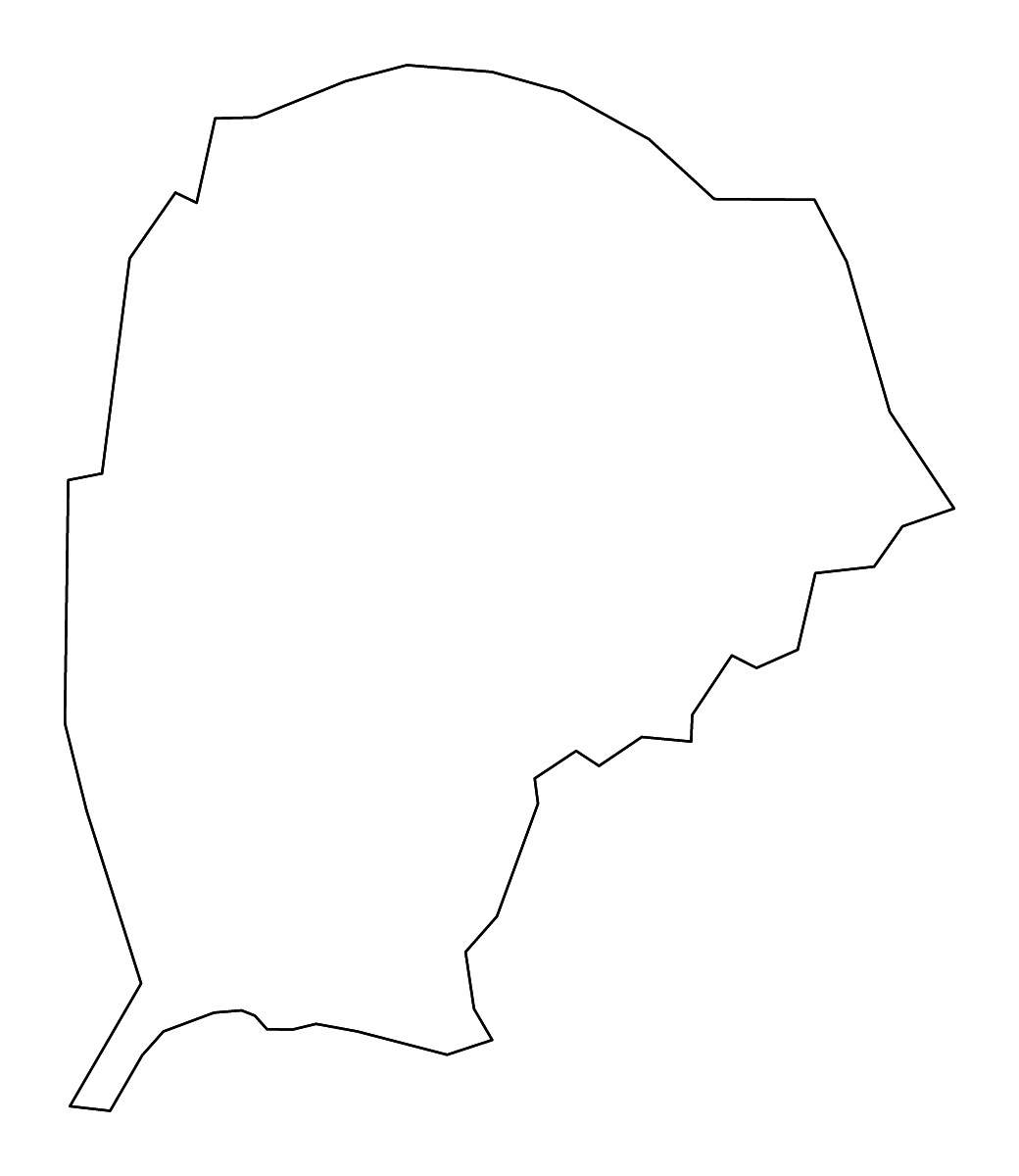 Mapa de contorno de Fentress, Tennessee con ríos.