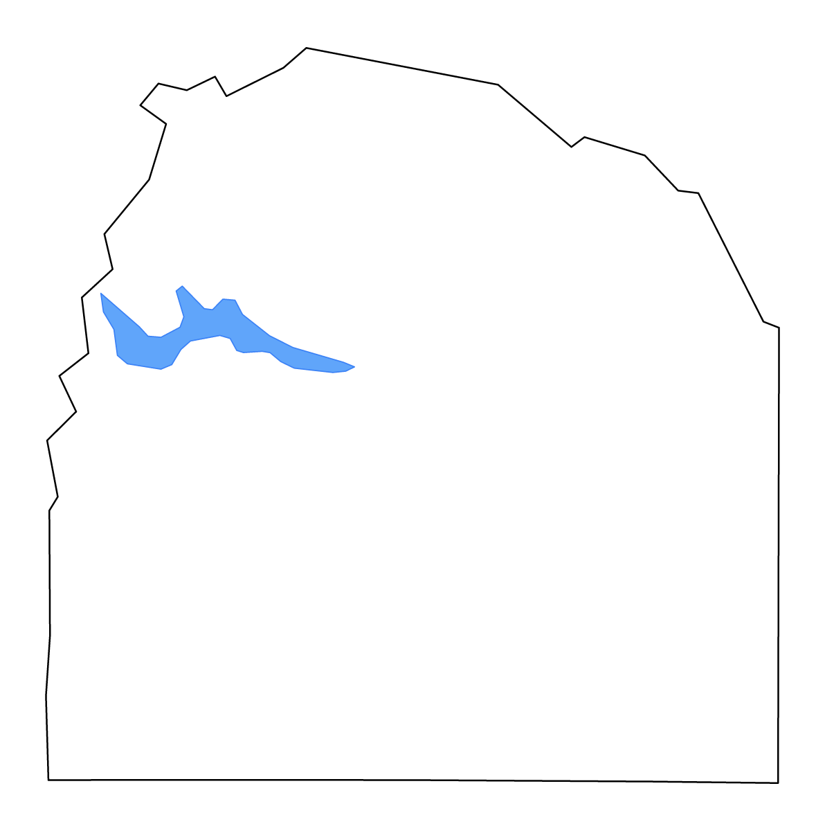 Mapa de contorno de Franklin, Tennessee con lagos y ríos.