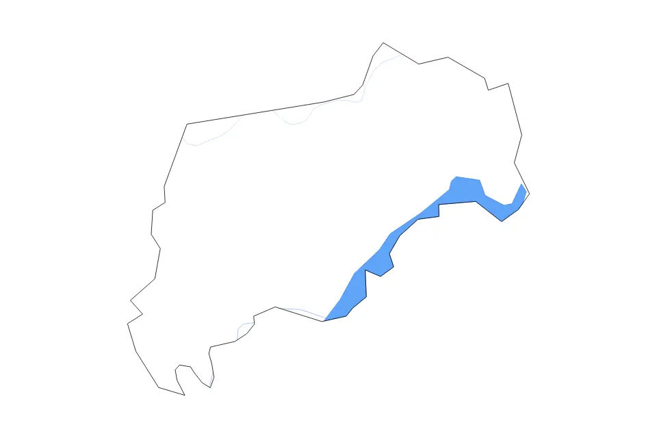 Carte de Grainger, Tennessee de type contour, lacs et rivières pour Amérique du Nord, montrant contour, lacs et rivières avec des éléments hydrographiques comme Cherokee Lake.