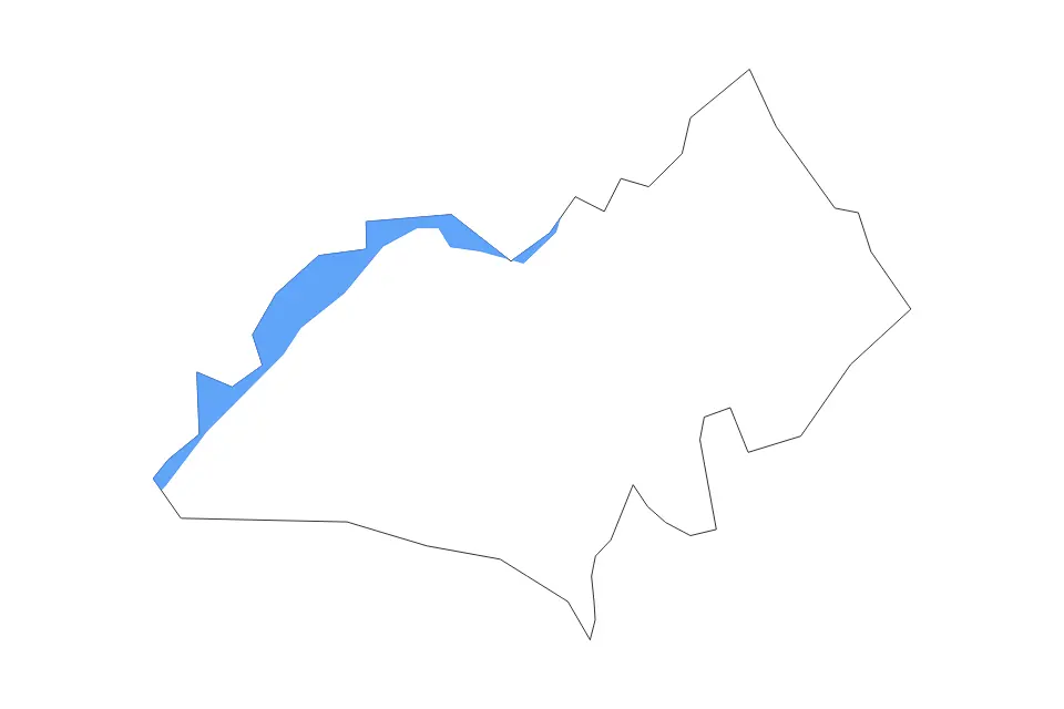 Mapa de Hamblen, Tennessee de tipo contorno y lagos para América del Norte, con contorno y lagos con elementos de agua como Cherokee Lake.