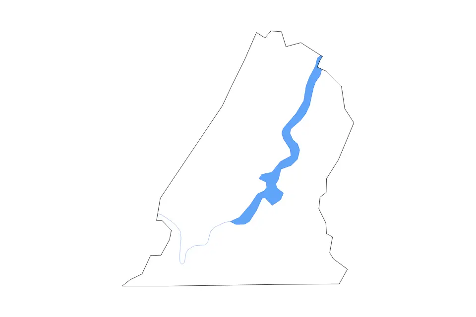 Mapa de Hamilton, Tennessee de tipo contorno, lagos y ríos para América del Norte, con contorno, lagos y ríos con elementos de agua como Chickamauga Lake.