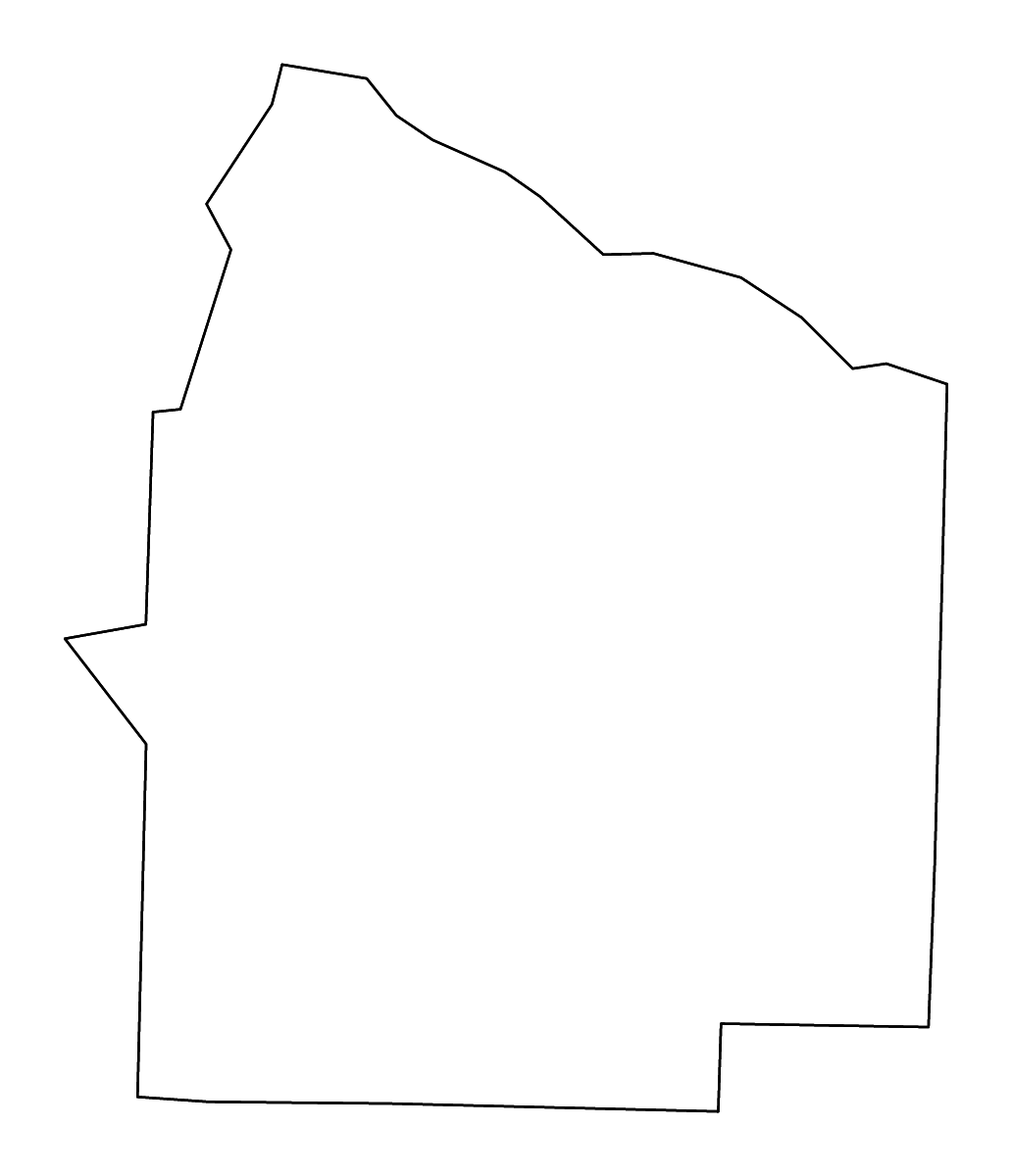 Mapa de contorno de Haywood, Tennessee con ríos.