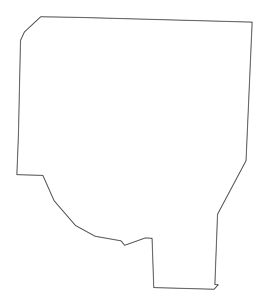 Mapa de contorno de Henderson, Tennessee.