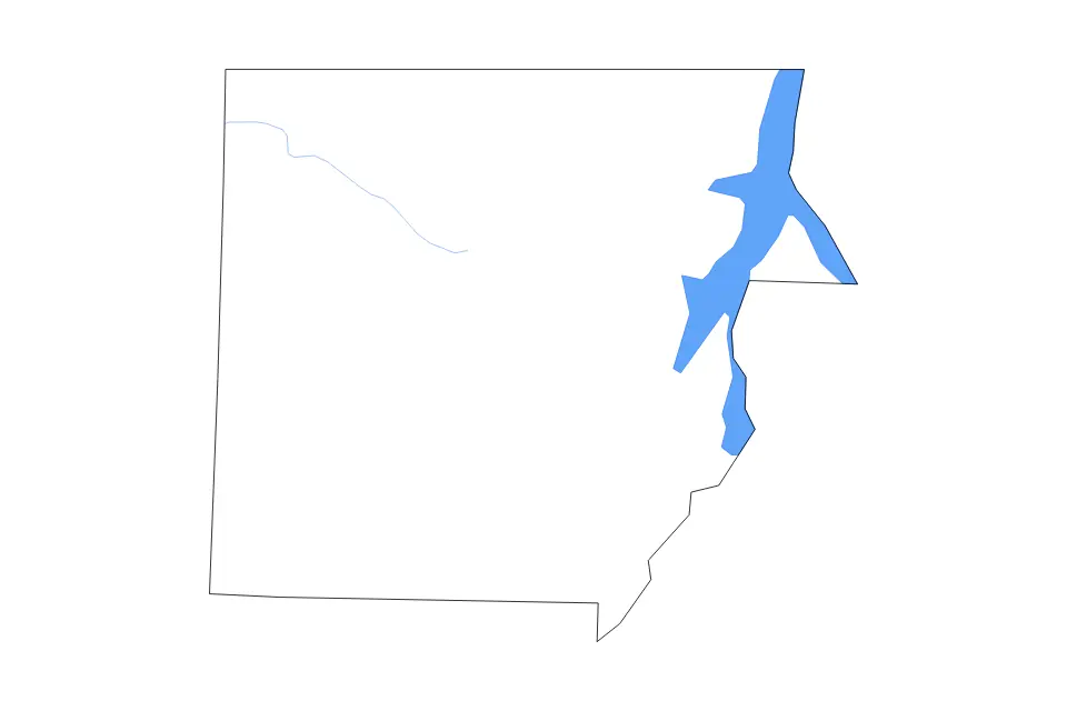 Mapa de Henry, Tennessee de tipo contorno, lagos y ríos para América del Norte, con contorno, lagos y ríos con elementos de agua como Kentucky Lake.