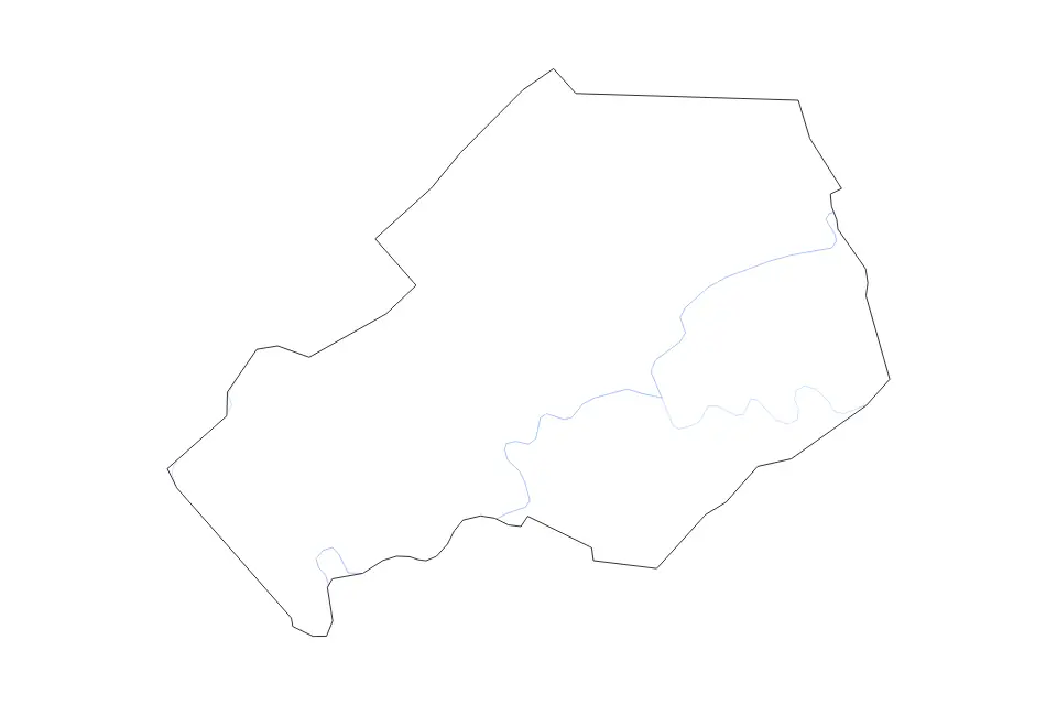 Carte de Knox, Tennessee de type contour et rivières pour Amérique du Nord, montrant contour et rivières avec des limites nettes.