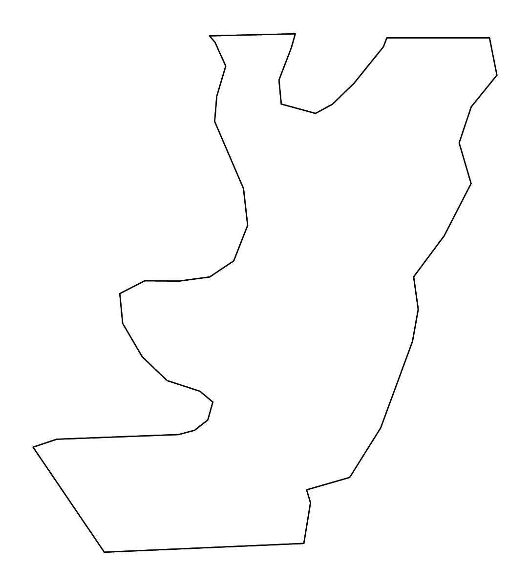 Mapa de contorno de Lake, Tennessee con ríos.