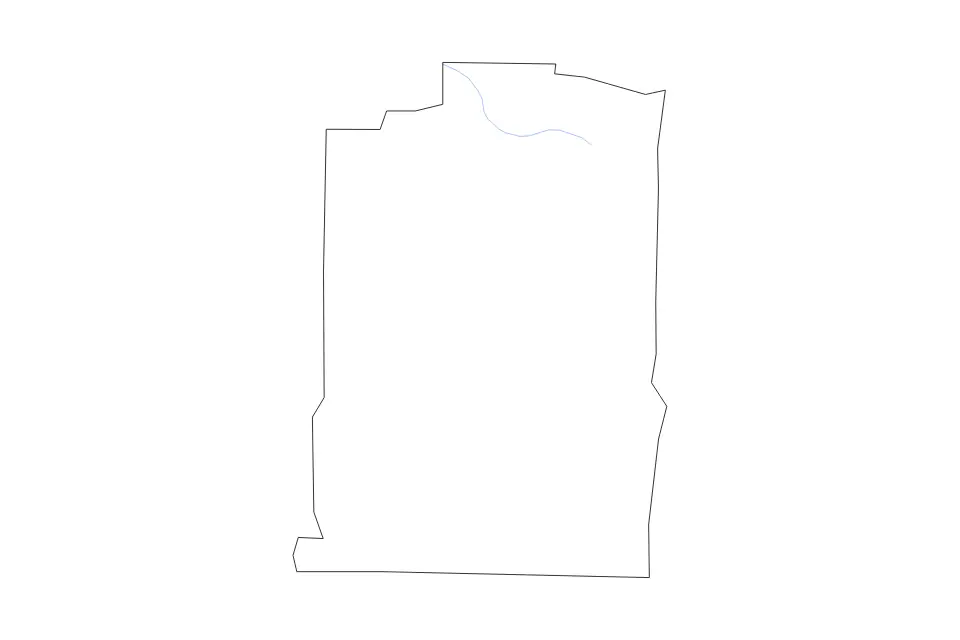 Mapa de Lawrence, Tennessee de tipo contorno y ríos para América del Norte, con contorno y ríos con límites limpios.