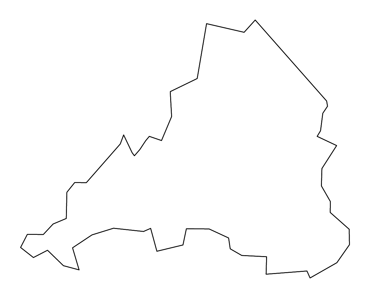 Mapa de contorno de Loudon, Tennessee con ríos.