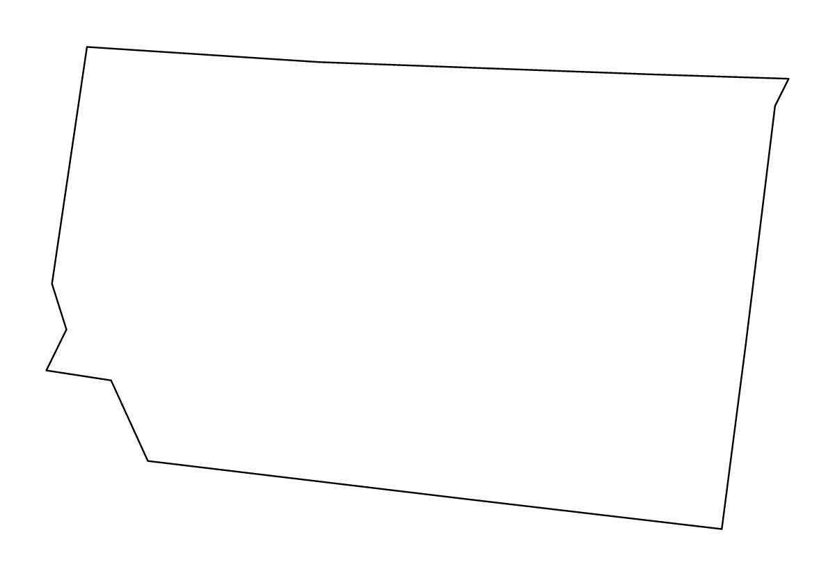 Mapa de contorno de Macon, Tennessee.