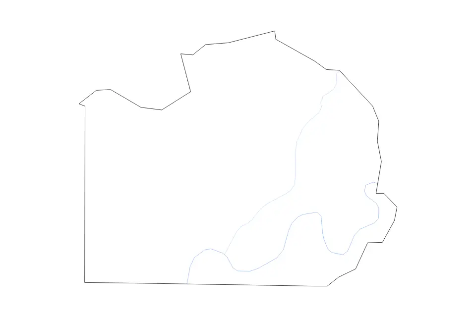 Carte de Marion, Tennessee de type contour et rivières pour Amérique du Nord, montrant contour et rivières avec des limites nettes.