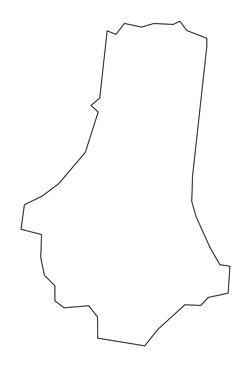 Mapa de contorno de Marshall, Tennessee con ríos.