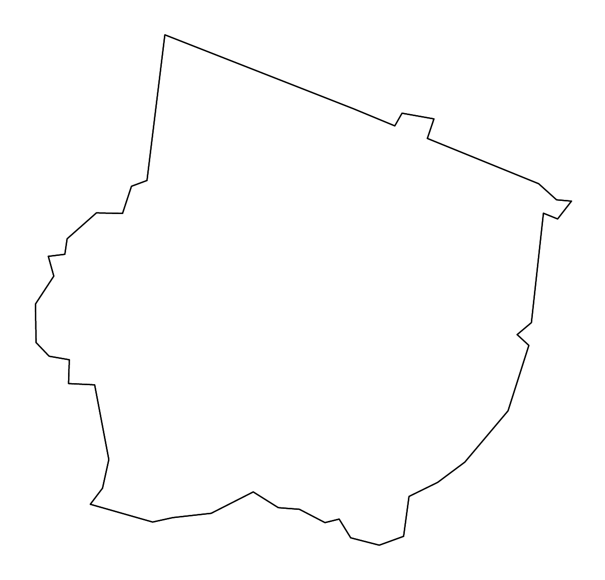 Carte de contour de Maury, Tennessee avec rivières.