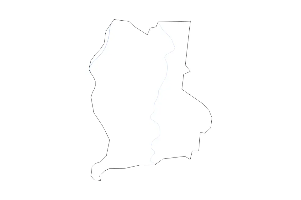 Carte de Perry, Tennessee de type contour et rivières pour Amérique du Nord, montrant contour et rivières avec des limites nettes.