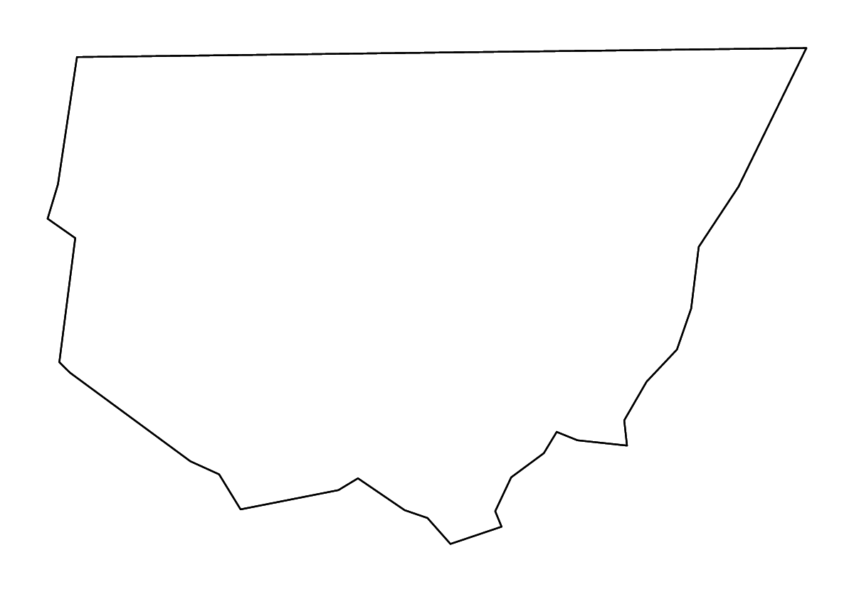 Mapa de contorno de Robertson, Tennessee con ríos.