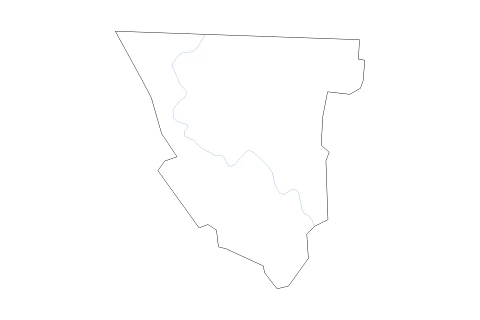 Carte de Scott, Tennessee de type contour et rivières pour Amérique du Nord, montrant contour et rivières avec des limites nettes.