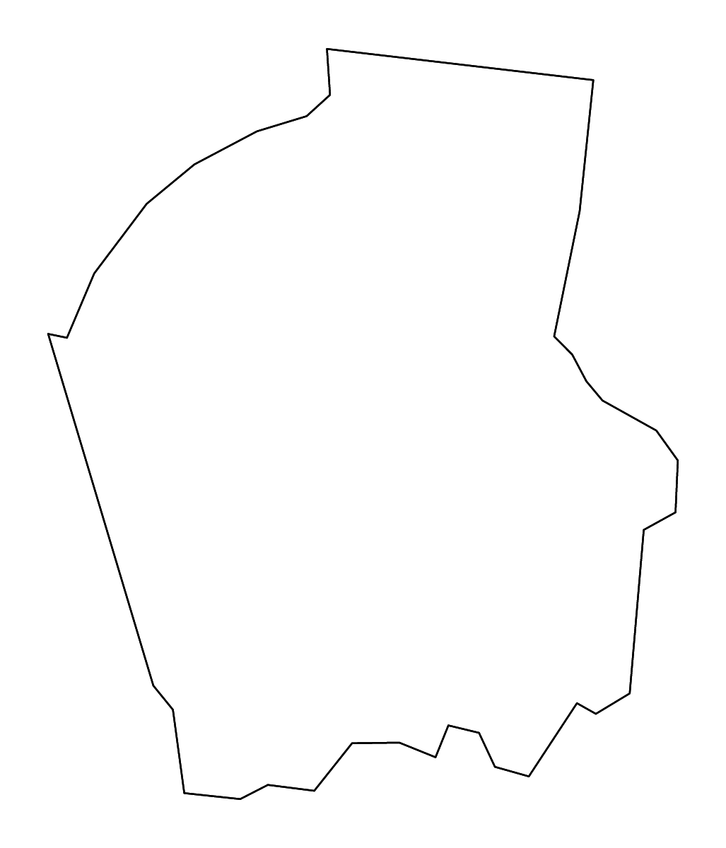 Carte de contour de Smith, Tennessee avec rivières.