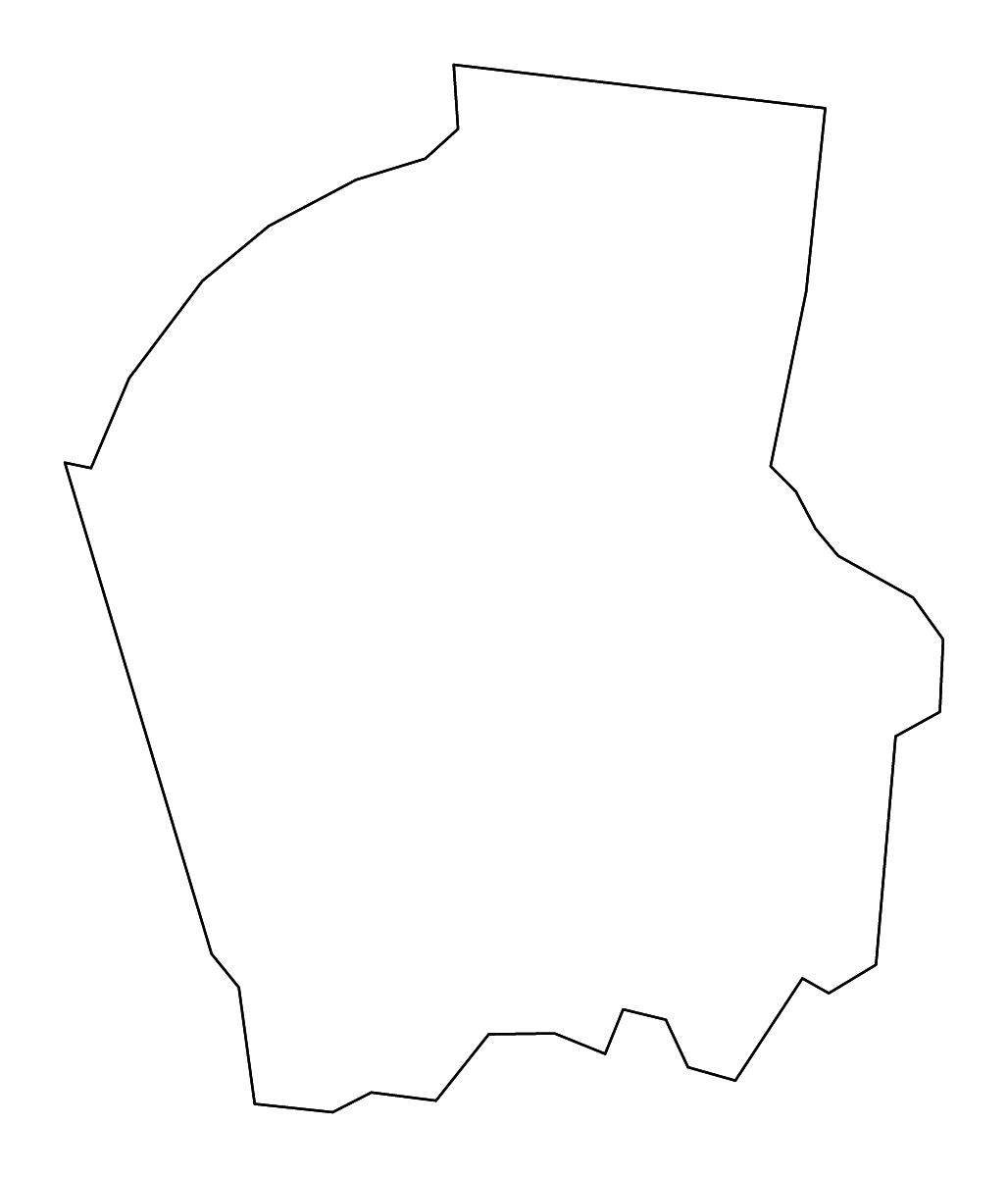 Mapa de contorno de Smith, Tennessee con ríos.