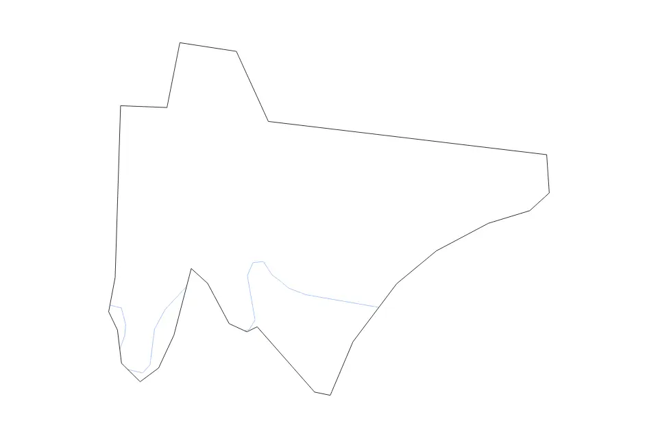 Mapa de Trousdale, Tennessee de tipo contorno y ríos para América del Norte, con contorno y ríos con límites limpios.