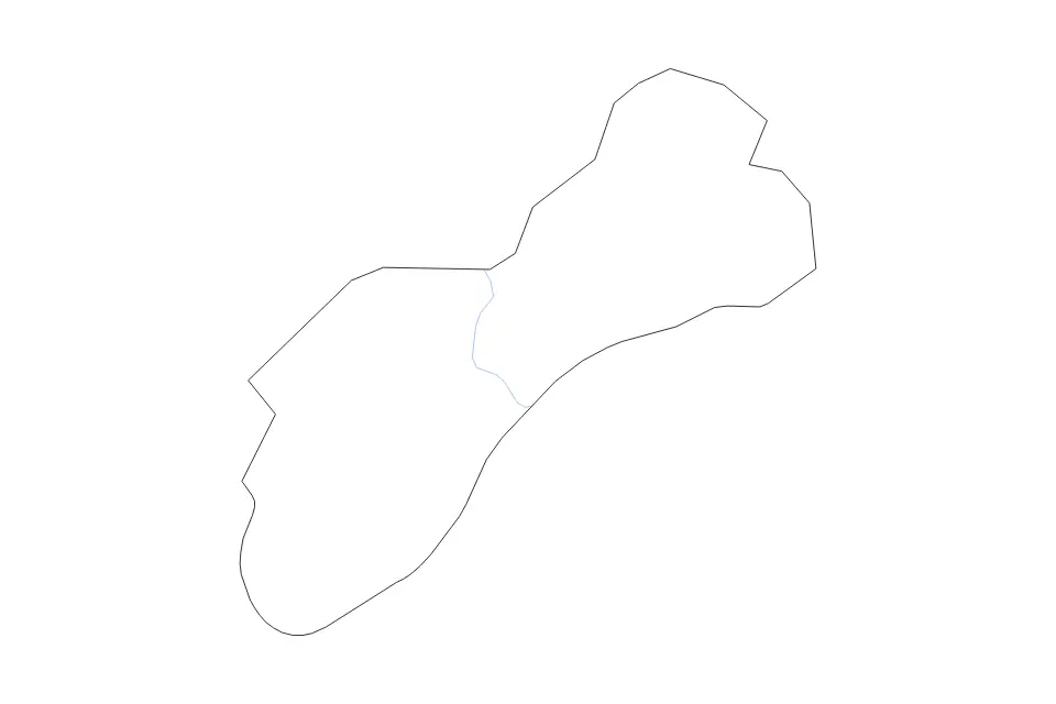 Mapa de Unicoi, Tennessee de tipo contorno y ríos para América del Norte, con contorno y ríos con límites limpios.